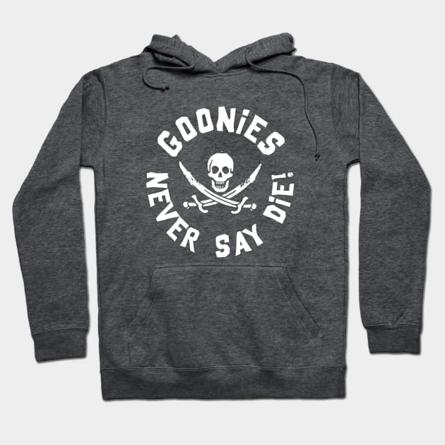 the goonies never say die merchandise Hoodie by ylona